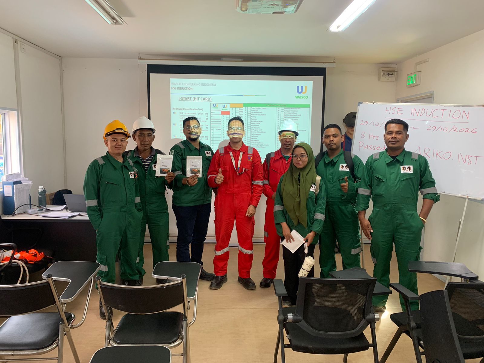 HSE induction training session for RA Energy Group crew